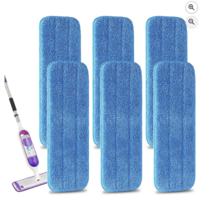 Microfiber replacement mop pads